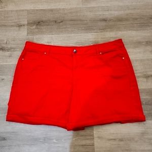 Lane Bryant red girlfriend shorts Size 22